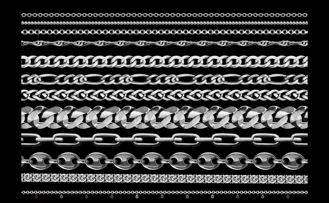 11 chain brushes