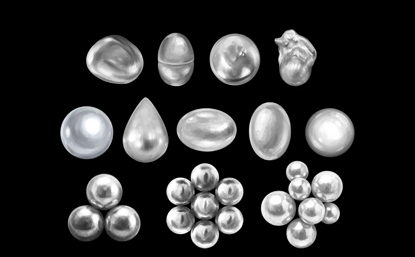 12 pearl stamps