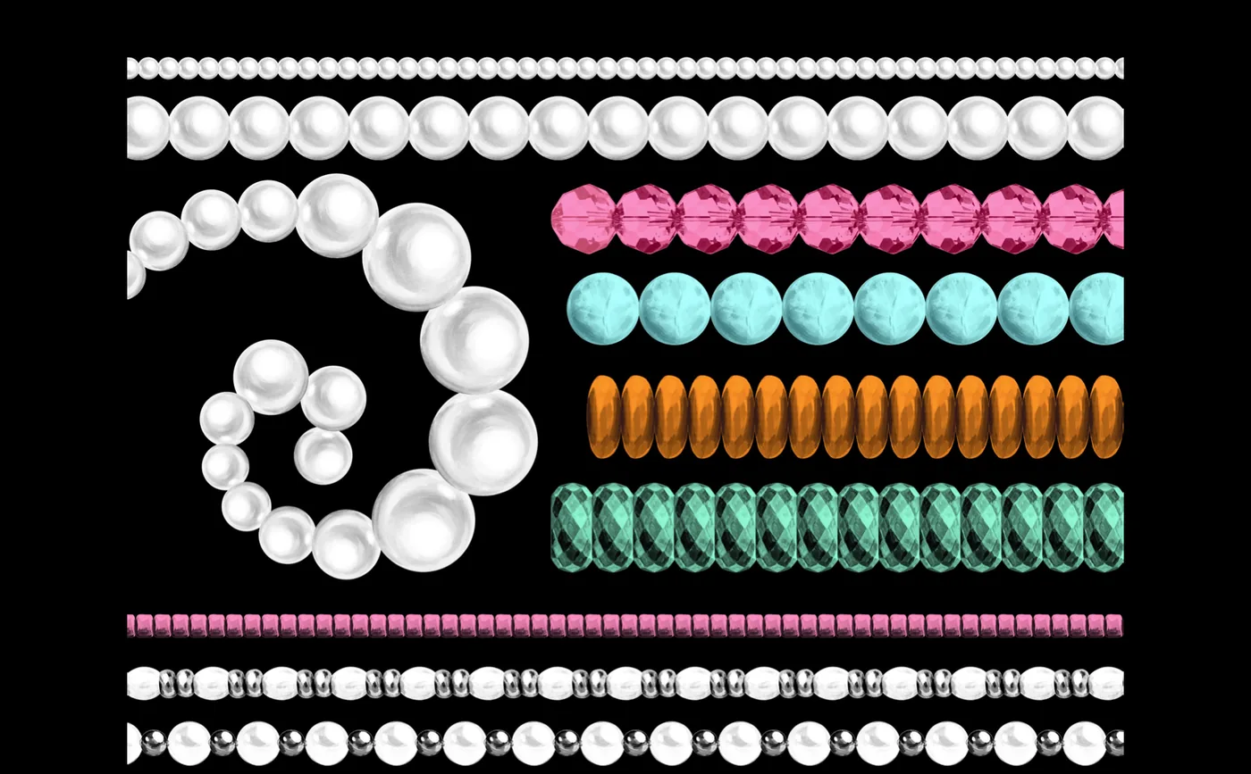 10 bead strand brushes