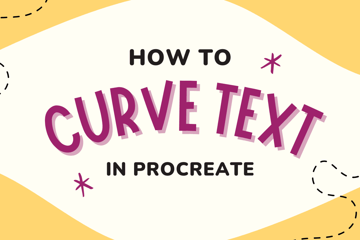 How To Curve Text in Procreate