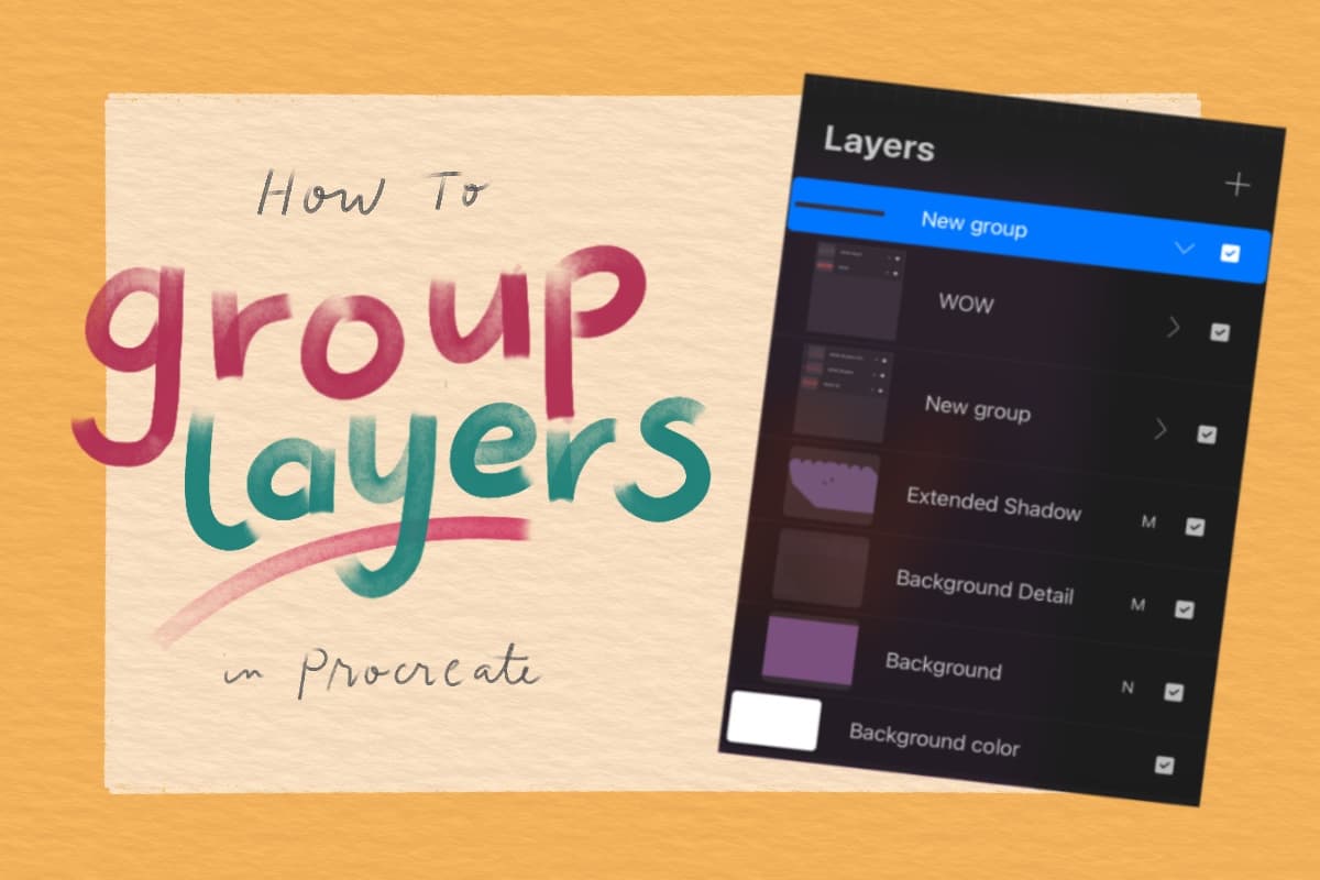 How to Group Layers in Procreate