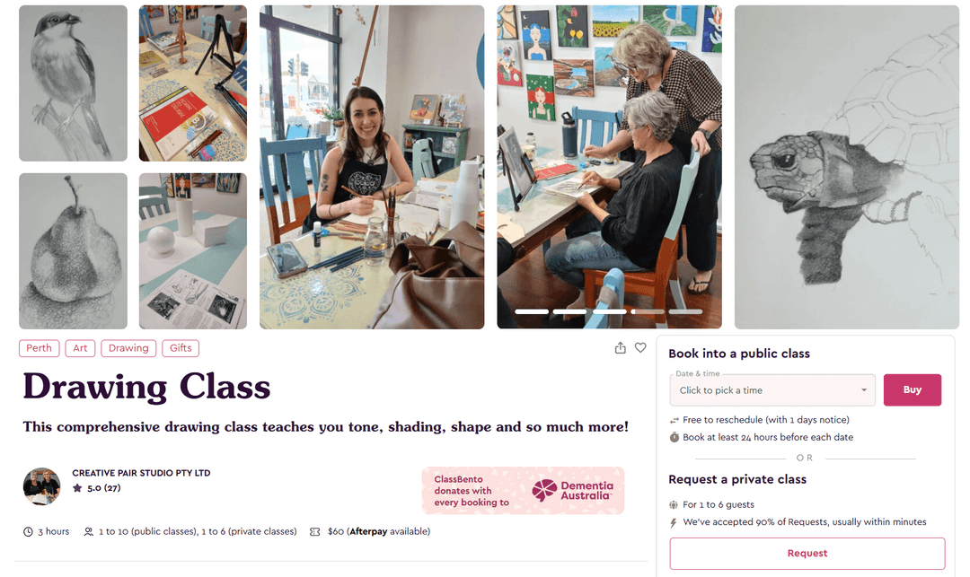 Local Drawing Class in Perth