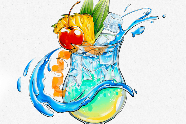 How to Draw a Cocktail Drink Using Better Marker on Procreate