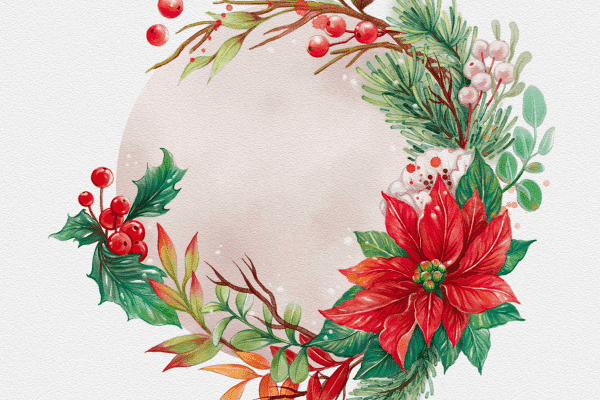 How to Draw a Christmas Wreath on Procreate