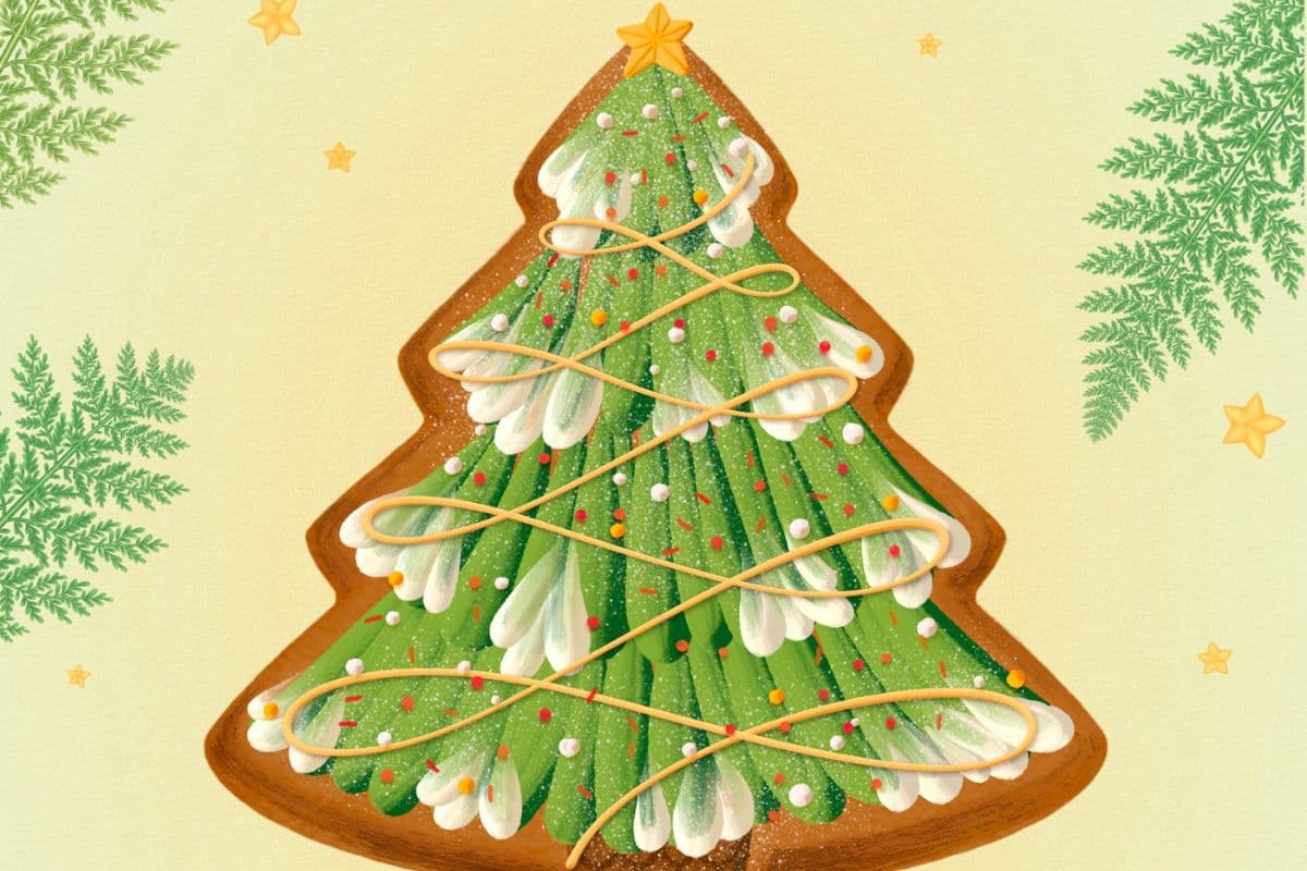 How to Decorate a Christmas Cookie on Procreate (Free Brushes)