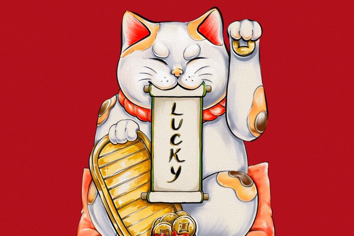 How to Draw a Lucky Cat or Maneki-Neko on Procreate
