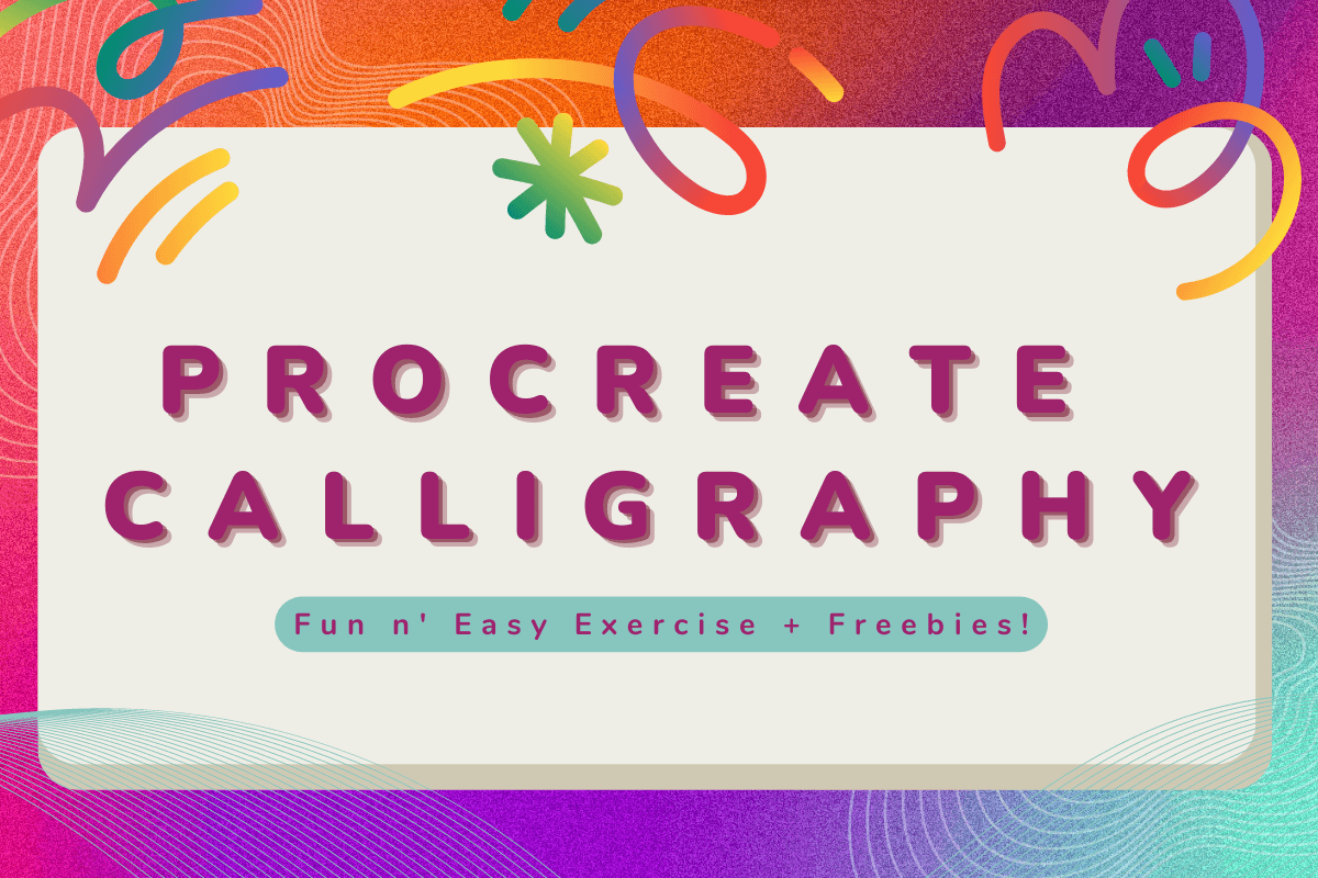 Procreate Calligraphy : Fun n' Easy Exercise + Freebies!